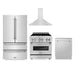 ZLINE 30 " Package Refrigerator, Range,Range Hood , Dishwasher, 4KPR - RARH30 - DWV - Farmhouse Kitchen and Bath