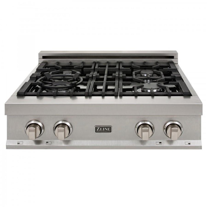 ZLINE 30" Porcelain Rangetop, DuraSnow, Stainless Steel, RTS - 30 - Farmhouse Kitchen and Bath