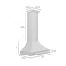 ZLINE 30" Stainless Steel Range Hood with Stainless Steel Handle KB4STX - 30 - Farmhouse Kitchen and Bath
