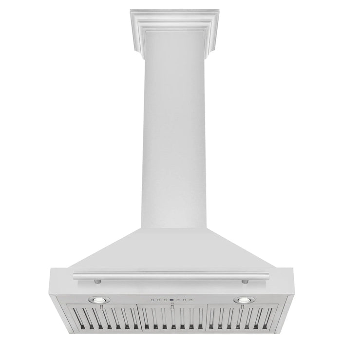ZLINE 30" Stainless Steel Range Hood with Stainless Steel Handle KB4STX - 30 - Farmhouse Kitchen and Bath