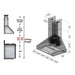 ZLINE 30" Stainless Steel Wall Range Hood, 667 - 30 - Farmhouse Kitchen and Bath