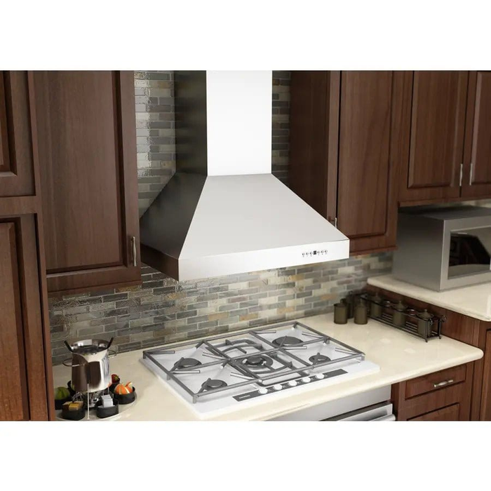 ZLINE 30" Stainless Steel Wall Range Hood, 667 - 30 - Farmhouse Kitchen and Bath