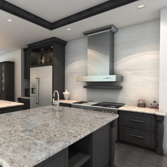 ZLINE 30" Stainless Steel Wall Range Hood, KECOM - 30 - Farmhouse Kitchen and Bath