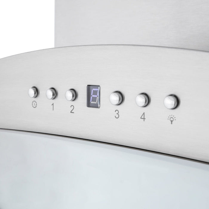 ZLINE 30" Wall Range Hood, Stainless, Bluetooth Speakers, KNCRN - BT - 30 - Farmhouse Kitchen and Bath