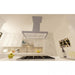 ZLINE 30" Wooden Island Mount Range Hood in Gray, KBiUU - RD - 30 - Farmhouse Kitchen and Bath
