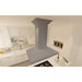 ZLINE 30" Wooden Island Mount Range Hood in Gray, KBiUU - RS - 30 - 400 - Farmhouse Kitchen and Bath