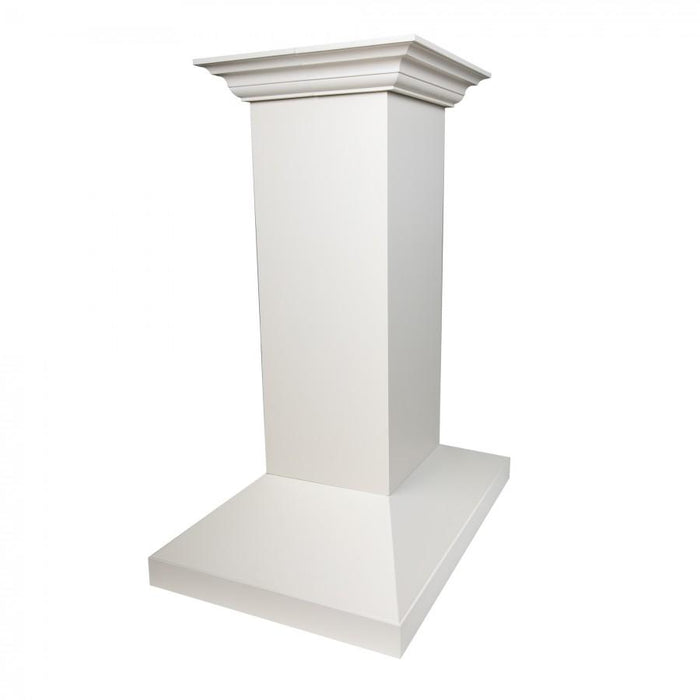 ZLINE 30" Wooden Island Range Hood in Cottage White, KBiTT - 30 - Farmhouse Kitchen and Bath