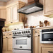 ZLINE 30" Wooden Wall Range Hood, Crown Molding KBAR - 30 - Farmhouse Kitchen and Bath
