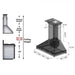 ZLINE 30" Wooden Wall Range Hood, Crown Molding KBAR - 30 - Farmhouse Kitchen and Bath