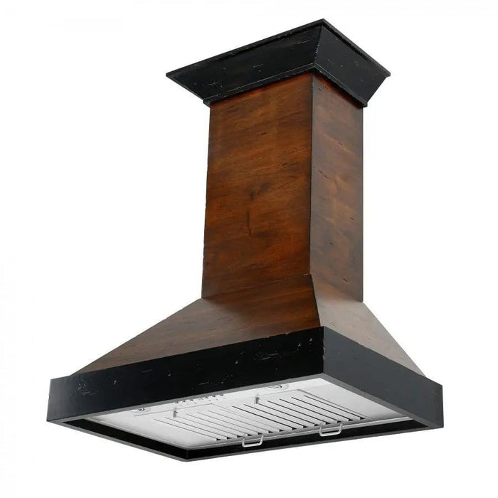 ZLINE 30" Wooden Wall Range Hood, Crown Molding KBAR - 30 - Farmhouse Kitchen and Bath