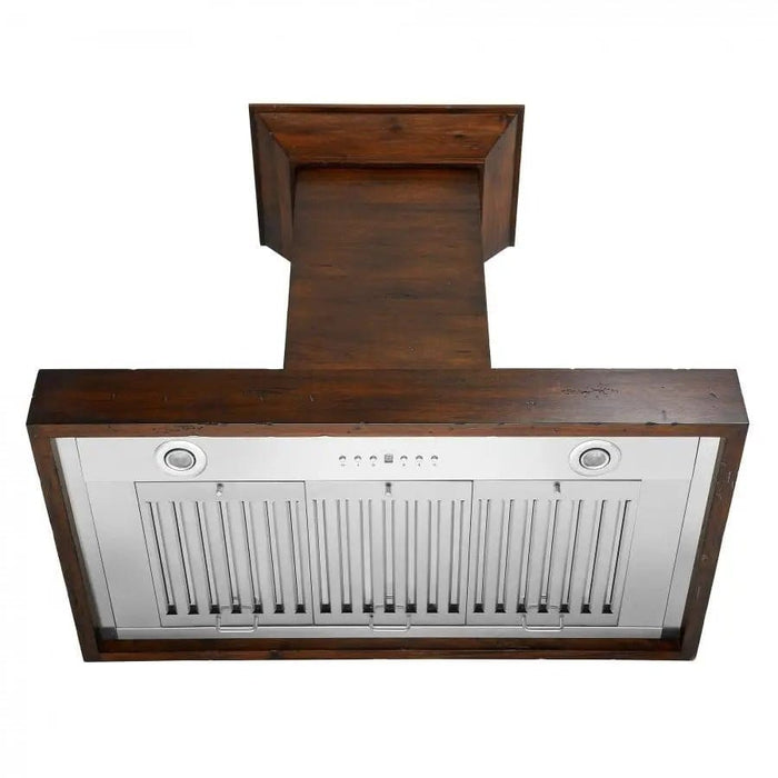 ZLINE 30" Wooden Wall Range Hood in Walnut, KBRR - 30 - Farmhouse Kitchen and Bath
