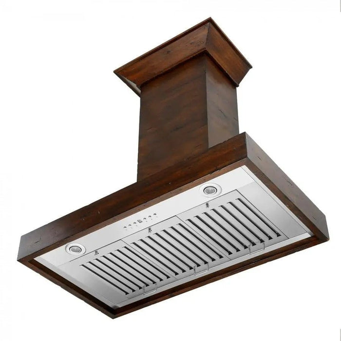 ZLINE 30" Wooden Wall Range Hood in Walnut, KBRR - 30 - Farmhouse Kitchen and Bath