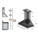 ZLINE 30" Wooden Wall Range Hood in Walnut, KBRR - 30 - Farmhouse Kitchen and Bath