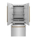 ZLINE 36" Autograph 19.6 cu. ft. 2 - Door Bottom Freezer Fridge Water/Ice Dispenser Stainless Steel Champagne Bronze Accents RBIVZ - 304 - 36 - CB - Farmhouse Kitchen and Bath