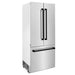 ZLINE 36" Autograph 19.6 cu. ft. 2 - Door Bottom Freezer Fridge Water/Ice Dispenser Stainless Steel Matte Black Accents RBIVZ - 304 - 36 - MB - Farmhouse Kitchen and Bath
