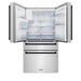 ZLINE 36" Autograph 21.6 cu. ft French Door Refrigerator with Ice Maker in Fingerprint Resistant Stainless Steel RFMZ - W - 36 - MB - Farmhouse Kitchen and Bath