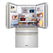 ZLINE 36" Autograph 21.6 cu. ft French Door Refrigerator with Ice Maker in Stainless Steel RFMZ - W - 36 - G - Farmhouse Kitchen and Bath
