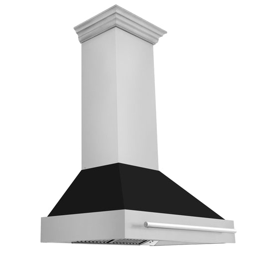 ZLINE 36" Autograph Black Stainless Wall Range Hood 8654STX - BLM - 36 - Farmhouse Kitchen and Bath