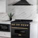 ZLINE 36" Autograph Dual Fuel Range, Black Stainless, RABZ - 36 - CB - Farmhouse Kitchen and Bath