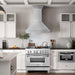 ZLINE 36" Autograph DuraSnow Stainless Steel Wall Range Hood 8654SNX - 36 - Farmhouse Kitchen and Bath