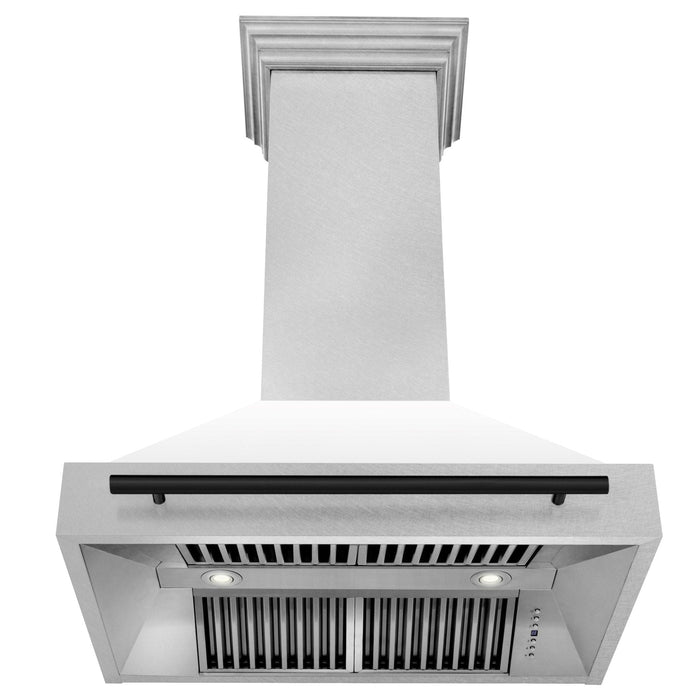 ZLINE 36" Autograph DuraSnow White Range Hood 8654SNZ - WM36 - MB - Farmhouse Kitchen and Bath