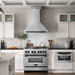 ZLINE 36" Autograph Edition DuraSnow Wall Range Hood 8654SNZ - 36 - MB - Farmhouse Kitchen and Bath