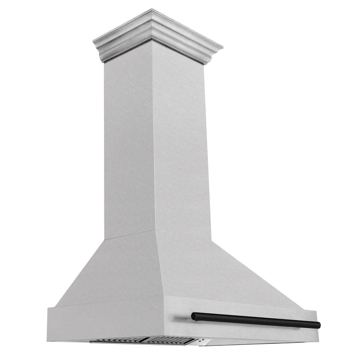 ZLINE 36" Autograph Edition DuraSnow Wall Range Hood 8654SNZ - 36 - MB - Farmhouse Kitchen and Bath