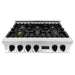 ZLINE 36" Autograph Porcelain Rangetop, Stainless,MatteBlack,RTZ - 36 - MB - Farmhouse Kitchen and Bath