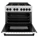 ZLINE 36" Autograph, Range, Dual Fuel, White door, RASZ - WM - 36 - MB - Farmhouse Kitchen and Bath