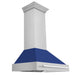 ZLINE 36" Autograph Stainless Blue Matt Wall Range Hood 8654STX - BM - 36 - Farmhouse Kitchen and Bath