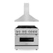 ZLINE 36" Bundle Range RA36 & Wall Range Hood KB - 36, 2KP - RARH36 - Farmhouse Kitchen and Bath