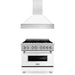 ZLINE 36" Bundle Range RAS - WM - 36 & Range Hood 8654WM - 36, 2KP - RASWMRH36 - Farmhouse Kitchen and Bath