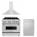 ZLINE 36" Bundled Stainless DualRange RangeHood Dishwasher 3KP - RARH36 - DWV - Farmhouse Kitchen and Bath