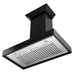 ZLINE 36" Designer Series Wooden Wall Range Hood in Black, KBCC - 36 - Farmhouse Kitchen and Bath