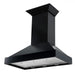 ZLINE 36" Designer Series Wooden Wall Range Hood in Black, KBCC - 36 - Farmhouse Kitchen and Bath