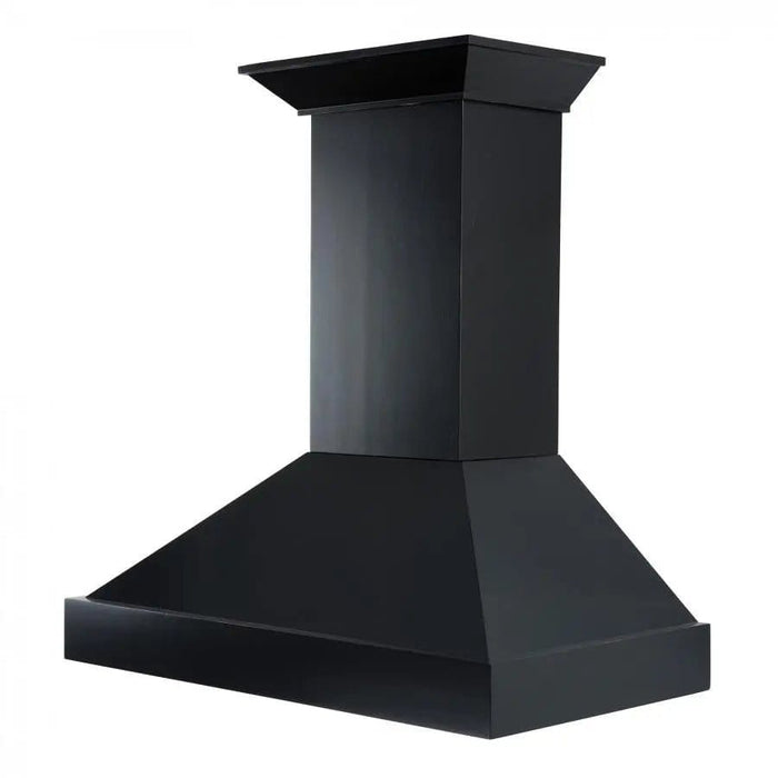 ZLINE 36" Designer Series Wooden Wall Range Hood in Black, KBCC - 36 - Farmhouse Kitchen and Bath