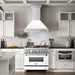 ZLINE 36" DuraSnow® Stainless Steel Range Hood 8654SNX - WM - 36 - Farmhouse Kitchen and Bath