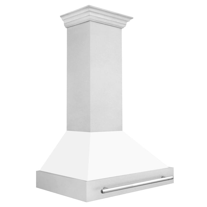 ZLINE 36" DuraSnow® Stainless Steel Range Hood 8654SNX - WM - 36 - Farmhouse Kitchen and Bath