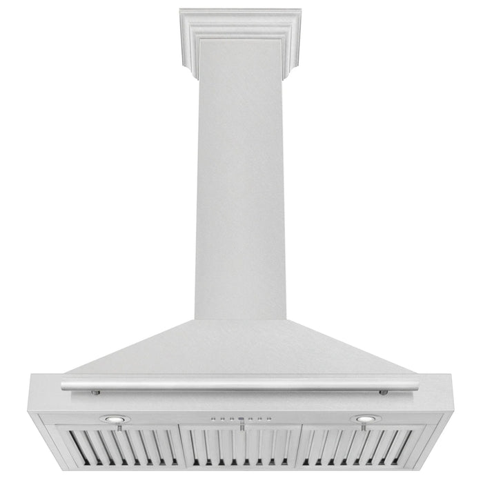 ZLINE 36" Fingerprint Resistant Stainless Steel Range Hood with Stainless Steel Handle KB4SNX - 36 - Farmhouse Kitchen and Bath