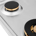 ZLINE 36" Gas Cooktop with 6 Gas Brass Burners RC - BR - 36 - Farmhouse Kitchen and Bath