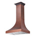 ZLINE 36" Hand - Hammered Copper Finish Wall Range Hood, 8632H - 36 - Farmhouse Kitchen and Bath