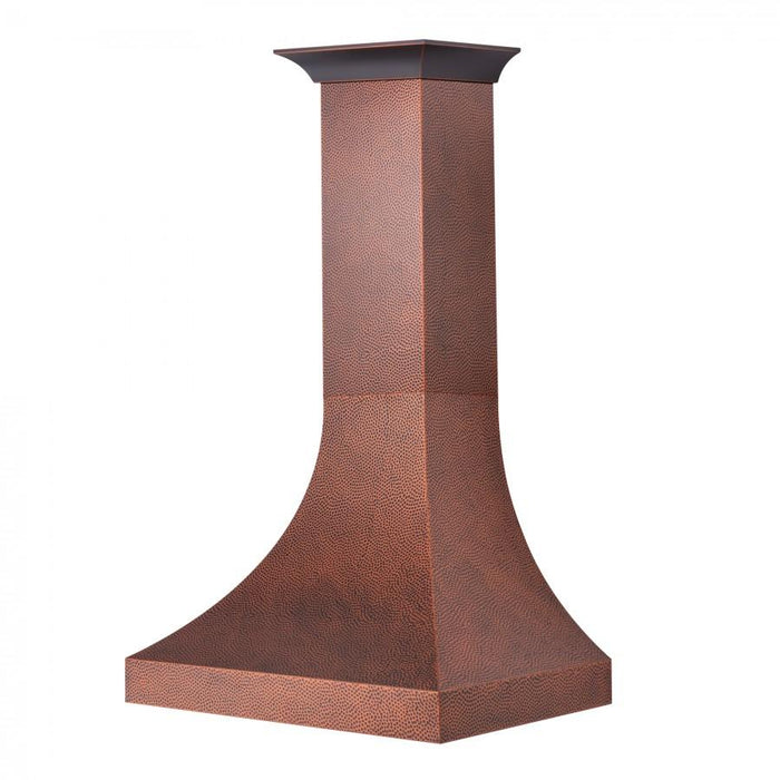 ZLINE 36" Hand - Hammered Copper Finish Wall Range Hood, 8632H - 36 - Farmhouse Kitchen and Bath