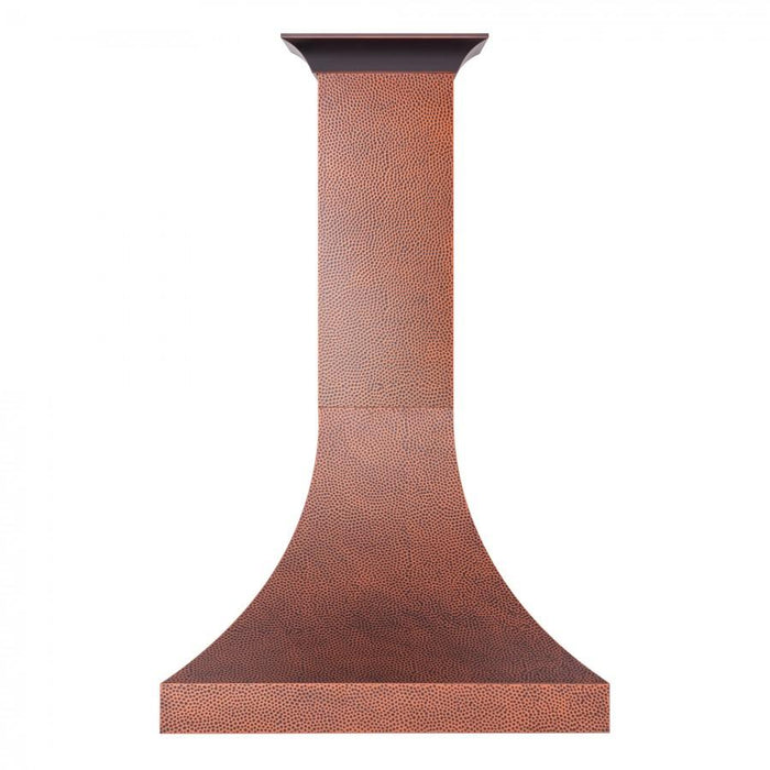 ZLINE 36" Hand - Hammered Copper Finish Wall Range Hood, 8632H - 36 - Farmhouse Kitchen and Bath