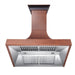 ZLINE 36" Hand - Hammered Copper Finish Wall Range Hood, 8632H - 36 - Farmhouse Kitchen and Bath