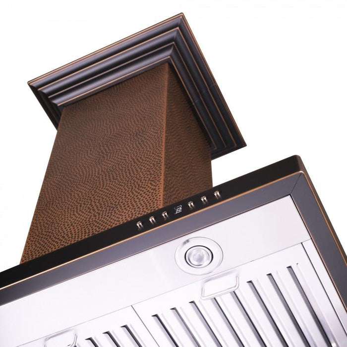 ZLINE 36" Hand Hammered Copper Island Range Hood, 8GL2Hi - 36 - Farmhouse Kitchen and Bath