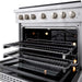 ZLINE 36 in. 5.2 cu. ft. 6 Burner Gas Range with Convection Gas Oven in Stainless Steel, SGR36 - Farmhouse Kitchen and Bath