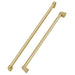 ZLINE 36 In. Autograph Edition Champagne Bronze Handle Set for Built in Refrigerators (3 Handles) (RBIVHZ - CB - 36) - Farmhouse Kitchen and Bath