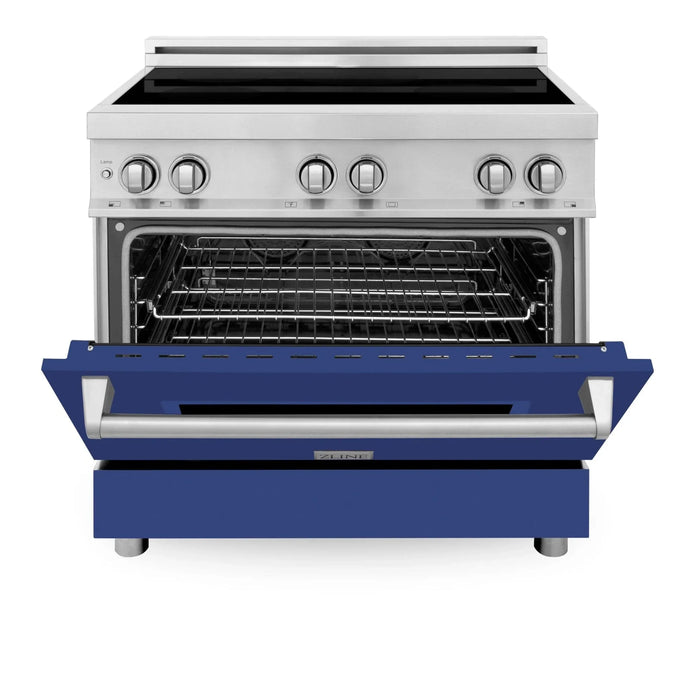 ZLINE 36" Induction Range in DuraSnow Stainless Steel RAIND - BM - 36 - Farmhouse Kitchen and Bath