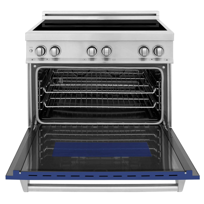 ZLINE 36" Induction Range in DuraSnow Stainless Steel RAIND - BM - 36 - Farmhouse Kitchen and Bath