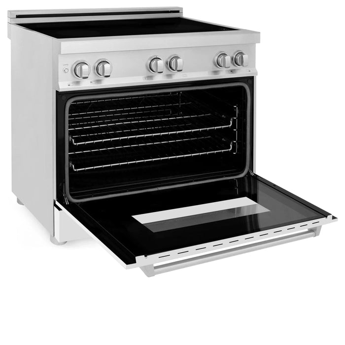 ZLINE 36" Induction Range in DuraSnow Stainless Steel RAIND - WM - 36 - Farmhouse Kitchen and Bath